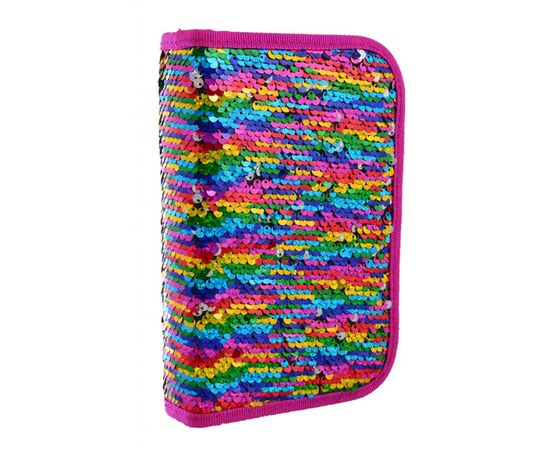 Пенал Yes Sequins твердий одинарний з двома клапанами (532425)