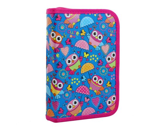 Пенал 1 вересня Owl party твердий одинарний з клапаном (532703)
