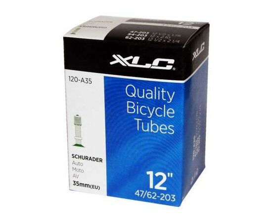 Велосипедная камера XLC 12" 1/2x2 1/4 (47/62-203) AV35мм (2508120200)