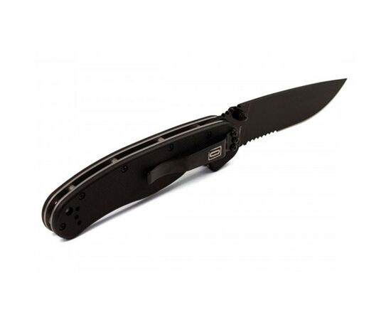 Нож Ontario RAT-1 Folder, черный, полусеррейтор (8847), изображение 2 Нож Ontario RAT-1 Folder, черный, полусеррейтор (8847), изображение 2