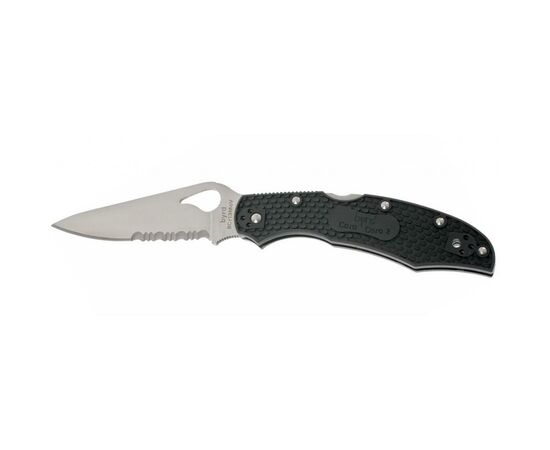 Ніж Spyderco Byrd Cara Cara 2, FRN, полусеррейтор (BY03PSBK2)