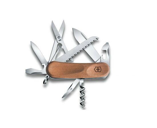 Нож Victorinox Delemont EvoWood 17, 85мм, орех (2.3911.63), изображение 2 Нож Victorinox Delemont EvoWood 17, 85мм, орех (2.3911.63), изображение 2