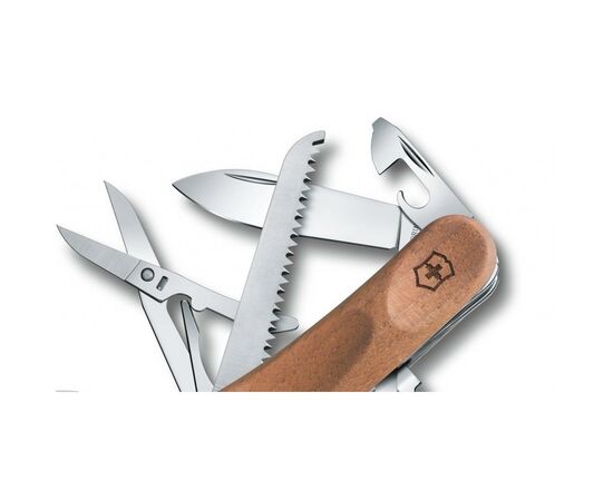 Нож Victorinox Delemont EvoWood 17, 85мм, орех (2.3911.63), изображение 3 Нож Victorinox Delemont EvoWood 17, 85мм, орех (2.3911.63), изображение 3