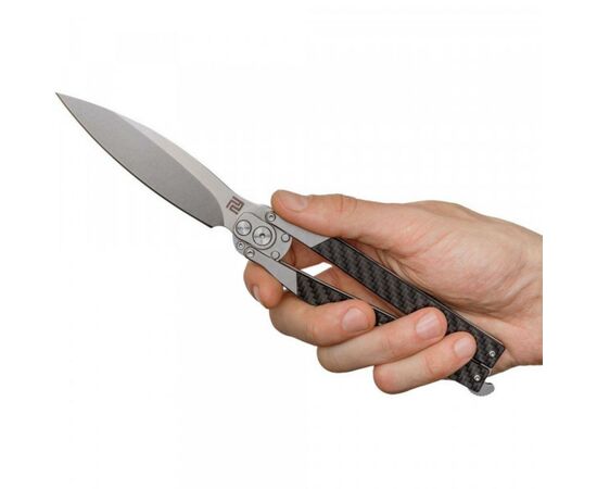 Нож Artisan Kinetic Balisong, D2, CF (1823PL-CF), изображение 5 Нож Artisan Kinetic Balisong, D2, CF (1823PL-CF), изображение 5