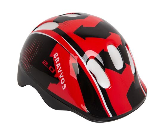 Шолом Velotrade HEL100 черно-красный детский (HEAD-007)