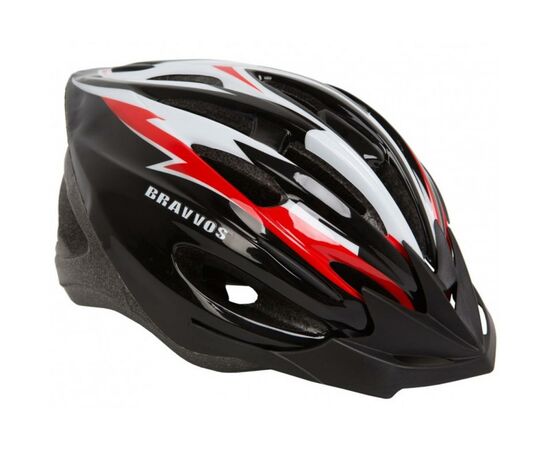 Шолом Velotrade HEL127 черно-бело-красный М (HEAD-002)