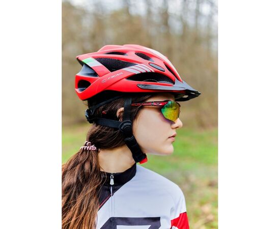 Шлем Velotrade с козырьком СIGNA WT-036 красный М (54-57см) (HEAD-012), изображение 4 Шлем Velotrade с козырьком СIGNA WT-036 красный М (54-57см) (HEAD-012), изображение 4
