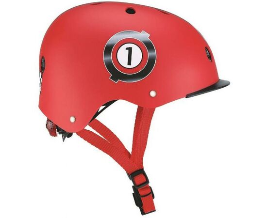 Шлем Globber с фнариком (XS/S) Гонки красный (507-102), изображение 3 Шлем Globber с фнариком (XS/S) Гонки красный (507-102), изображение 3