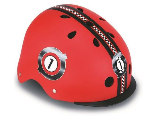 Шолом Globber з ліхтариком (XS/S) Перегони червоний (507-102)