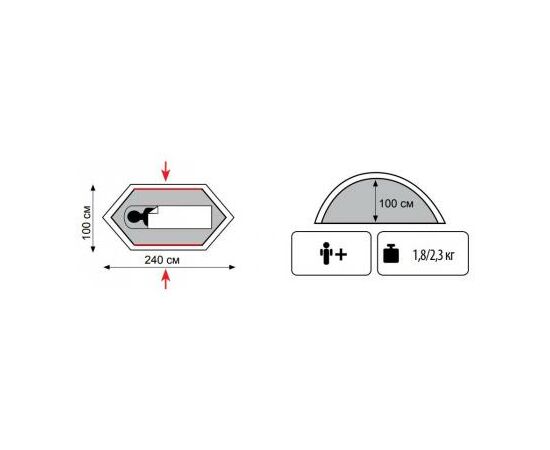 Намет Tramp Lightbicycle v2 (TRT-033), зображення 2 Намет Tramp Lightbicycle v2 (TRT-033), зображення 2