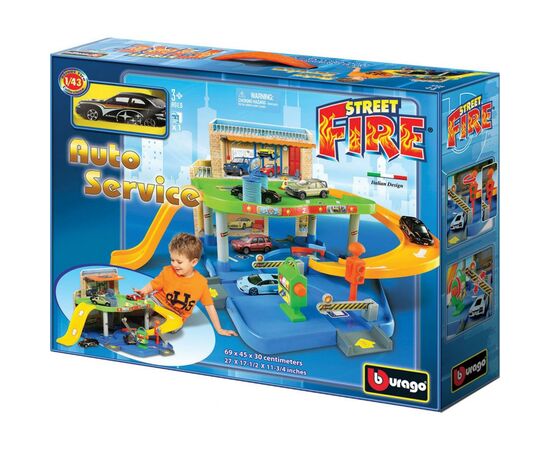 Игровой набор Bburago Гараж (2 уровня, 1 машинка 1:43) (18-30039), изображение 2 Игровой набор Bburago Гараж (2 уровня, 1 машинка 1:43) (18-30039), изображение 2