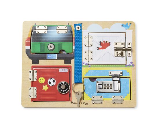 Ігровий набір Melissa&Doug Деревянная доска с защелками и блокировкой (MD19540)