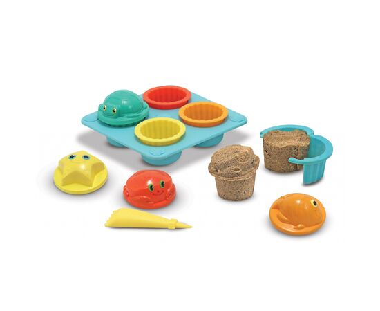 Игровой набор Melissa&Doug Песочные формы для кексиков (MD6431), изображение 2 Игровой набор Melissa&Doug Песочные формы для кексиков (MD6431), изображение 2
