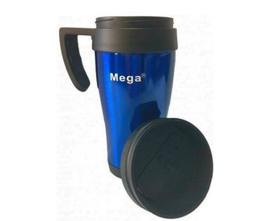Термокружка Mega М PR040 0,4 л (0717040761241BLUE), изображение 2 Термокружка Mega М PR040 0,4 л (0717040761241BLUE), изображение 2