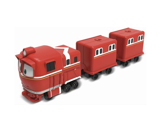 Игровой набор Silverlit Robot Trains Паровозик с двумя вагонами Альф (80180), изображение 2 Игровой набор Silverlit Robot Trains Паровозик с двумя вагонами Альф (80180), изображение 2