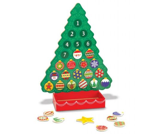 Игровой набор Melissa&Doug Новогодний деревянный магнитный календарь (MD13571), изображение 2 Игровой набор Melissa&Doug Новогодний деревянный магнитный календарь (MD13571), изображение 2