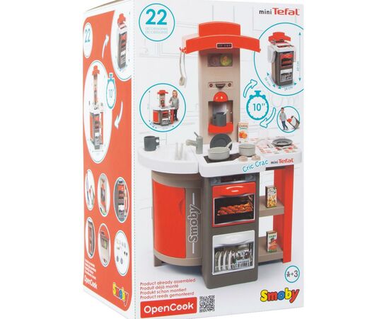 Игровой набор Smoby кухня Тефаль Повар Tefal Chief (312200), изображение 6 Игровой набор Smoby кухня Тефаль Повар Tefal Chief (312200), изображение 6