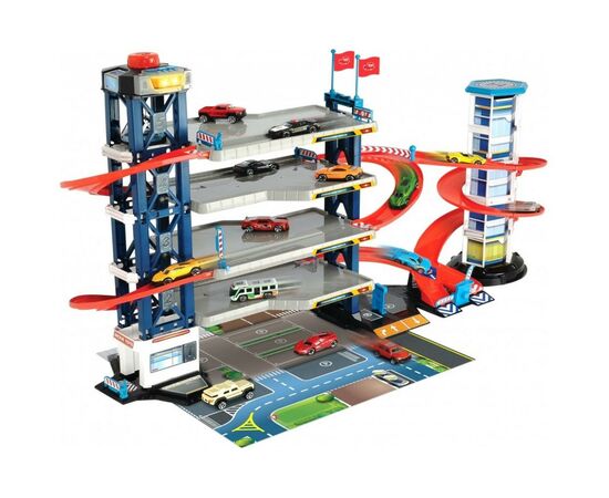 Игровой набор Dickie Toys Паркинг четырехэтажный с автомобилями и вертолетом (3749008), изображение 2 Игровой набор Dickie Toys Паркинг четырехэтажный с автомобилями и вертолетом (3749008), изображение 2