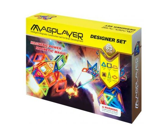 Конструктор Magplayer Набор 83 элемента (MPA-83)