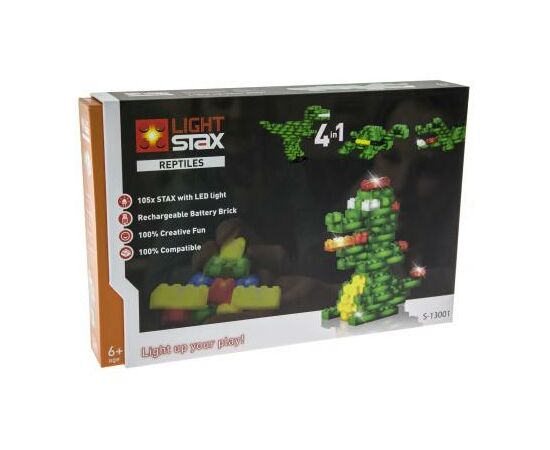Конструктор Light Stax с LED подсветкой Reptiles (LS-S13001)
