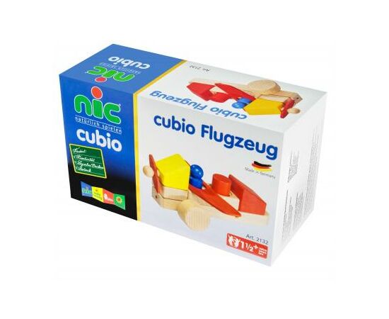 Конструктор Nic cubio деревянный Самолет (NIC2132), изображение 2 Конструктор Nic cubio деревянный Самолет (NIC2132), изображение 2
