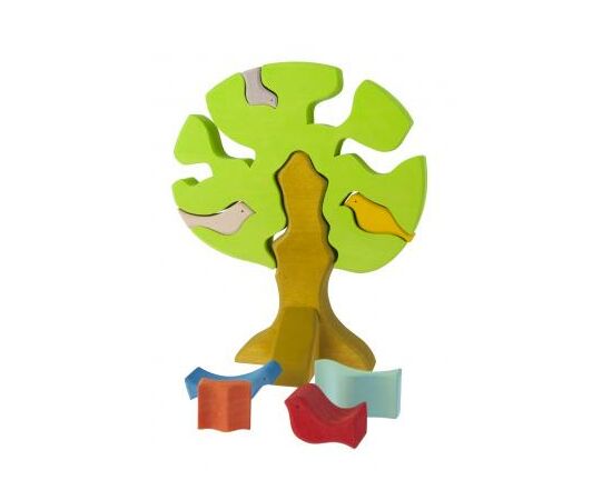 Конструктор Nic деревянный Дерево с птицами светлое (NIC523097), изображение 3 Конструктор Nic деревянный Дерево с птицами светлое (NIC523097), изображение 3