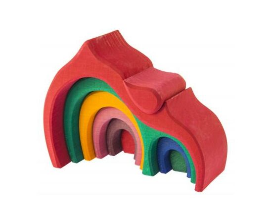 Конструктор Nic деревянный Дом Габли большой красный (NIC523030), изображение 3 Конструктор Nic деревянный Дом Габли большой красный (NIC523030), изображение 3