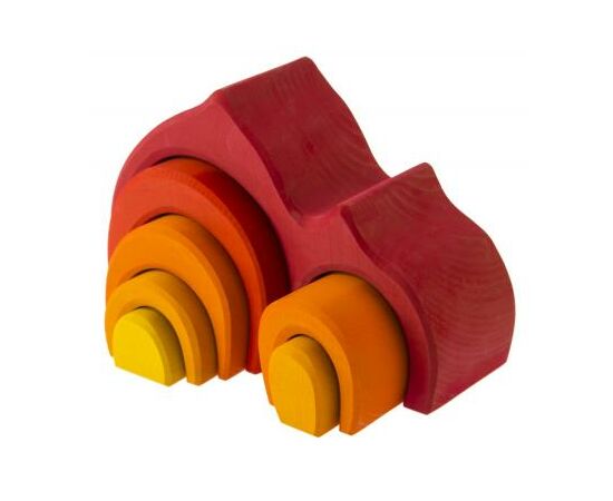 Конструктор Nic деревянный Дом Габли красный (NIC523020), изображение 2