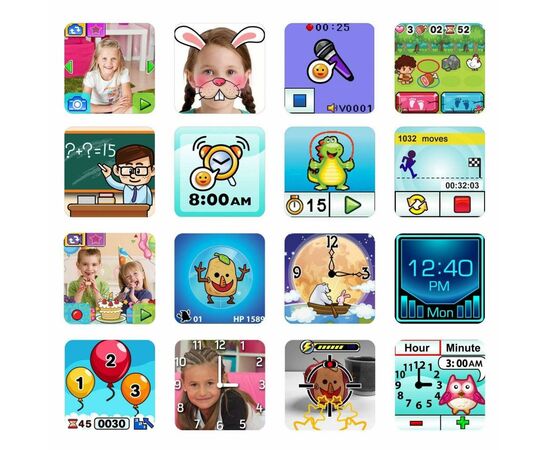 Интерактивная игрушка VTech Детские смарт-часы Kidizoom Smart Watch Dx2 Pink (80-193853), изображение 7 Интерактивная игрушка VTech Детские смарт-часы Kidizoom Smart Watch Dx2 Pink (80-193853), изображение 7