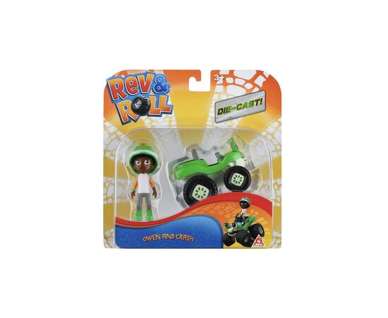 Игровой набор Rev&Roll Рев и Рамбл DieCast Овен и Краш (EU881041), изображение 7 Игровой набор Rev&Roll Рев и Рамбл DieCast Овен и Краш (EU881041), изображение 7