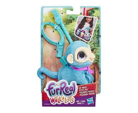 Интерактивная игрушка Hasbro Furreal Friends Маленький питомец на поводке Обезьянка (E3503_E4777), изображение 2 Интерактивная игрушка Hasbro Furreal Friends Маленький питомец на поводке Обезьянка (E3503_E4777), изображение 2