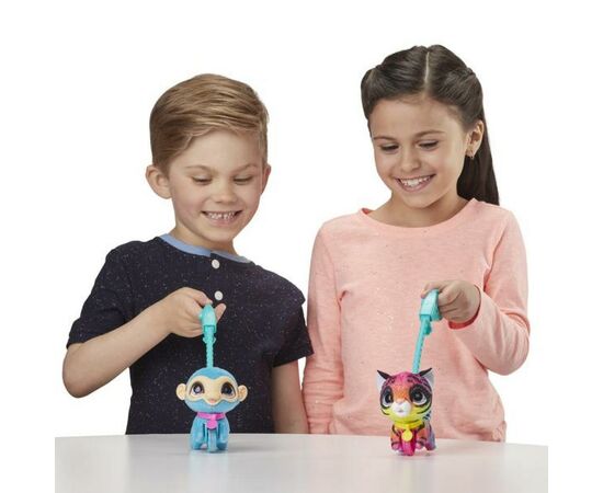 Интерактивная игрушка Hasbro Furreal Friends Маленький питомец на поводке Обезьянка (E3503_E4777), изображение 8 Интерактивная игрушка Hasbro Furreal Friends Маленький питомец на поводке Обезьянка (E3503_E4777), изображение 8