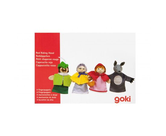 Игровой набор Goki Набор кукол для зажима театра Красная шапочка (51898G), изображение 5 Игровой набор Goki Набор кукол для зажима театра Красная шапочка (51898G), изображение 5