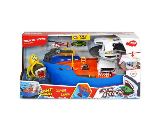 Ігровий набір Dickie Toys Катер з шлюпкою Полювання на акул (3779001)