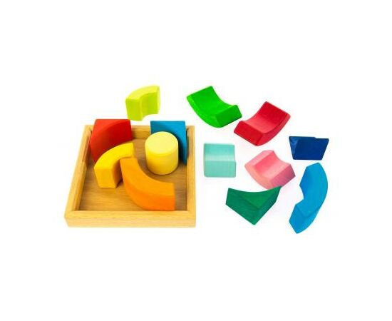 Конструктор Nic деревянный Разноцветный круг (NIC523344), изображение 2 Конструктор Nic деревянный Разноцветный круг (NIC523344), изображение 2