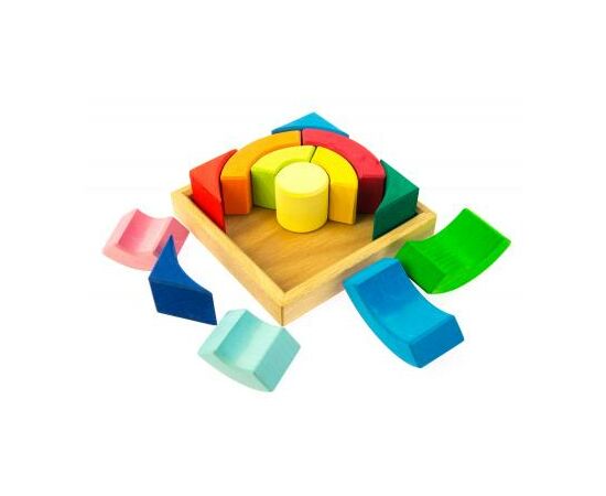 Конструктор Nic деревянный Разноцветный круг (NIC523344), изображение 4 Конструктор Nic деревянный Разноцветный круг (NIC523344), изображение 4