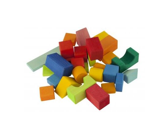 Конструктор Nic деревянный Цветной замок 27 эл. (NIC523292), зображення 3 Конструктор Nic деревянный Цветной замок 27 эл. (NIC523292), зображення 3