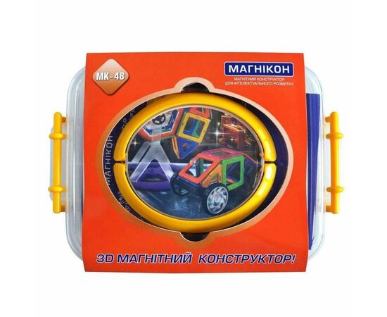 Конструктор Магнікон 48 деталей (МК-48), изображение 2 Конструктор Магнікон 48 деталей (МК-48), изображение 2