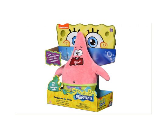 Мягкая игрушка Sponge Bob Exsqueeze Me Plush Patrick Burp со звуком (EU690903), изображение 5 Мягкая игрушка Sponge Bob Exsqueeze Me Plush Patrick Burp со звуком (EU690903), изображение 5