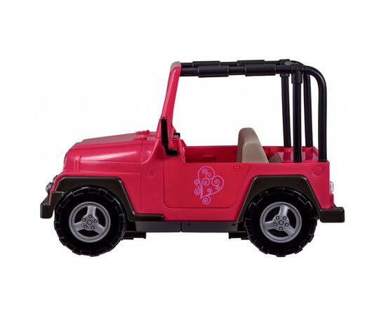 Аксессуар к кукле Our Generation Розовый джип с черной рамкой (BD37277Z), изображение 2 Аксессуар к кукле Our Generation Розовый джип с черной рамкой (BD37277Z), изображение 2