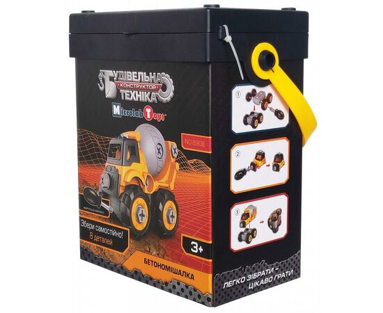 Конструктор Microlab Toys Строительная техника - бетономешалка (MT8908), изображение 3 Конструктор Microlab Toys Строительная техника - бетономешалка (MT8908), изображение 3