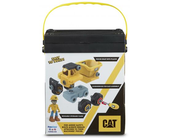 Конструктор Funrise CAT Machine Maker Самосвал 20 см (80901F), изображение 7 Конструктор Funrise CAT Machine Maker Самосвал 20 см (80901F), изображение 7
