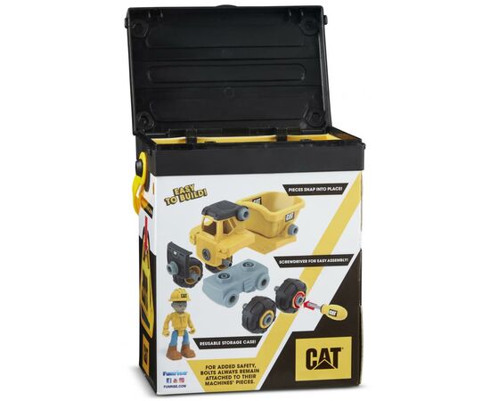 Конструктор Funrise CAT Machine Maker Самосвал 20 см (80901F), изображение 8 Конструктор Funrise CAT Machine Maker Самосвал 20 см (80901F), изображение 8