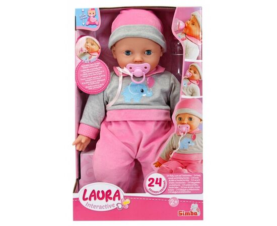 Кукла Simba Лаура на прогулке с аксессуарами 24 звук. эффекты 40 см (5140066), изображение 2 Кукла Simba Лаура на прогулке с аксессуарами 24 звук. эффекты 40 см (5140066), изображение 2