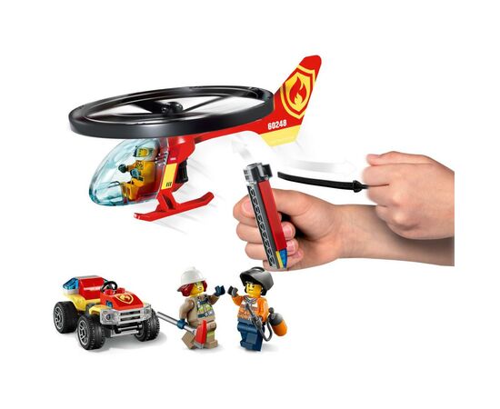 Конструктор LEGO City Fire Пожарный спасательный вертолёт 93 детали (60248), изображение 3 Конструктор LEGO City Fire Пожарный спасательный вертолёт 93 детали (60248), изображение 3