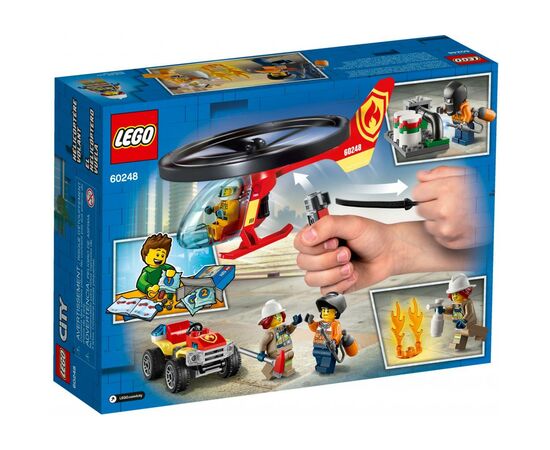 Конструктор LEGO City Fire Пожарный спасательный вертолёт 93 детали (60248), изображение 6 Конструктор LEGO City Fire Пожарный спасательный вертолёт 93 детали (60248), изображение 6
