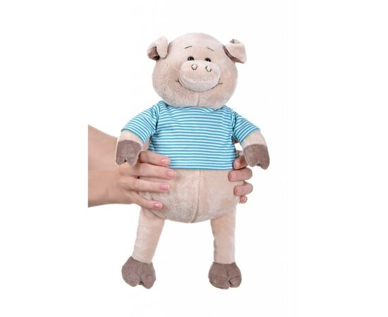 М'яка іграшка Same Toy Свинка в тельняшке (голубой) 35 см (THT715), зображення 3 М'яка іграшка Same Toy Свинка в тельняшке (голубой) 35 см (THT715), зображення 3