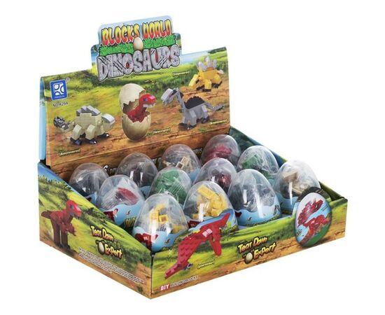 Конструктор Mindbox DINOSAURS в яйце в ассорт. (K29A), изображение 2 Конструктор Mindbox DINOSAURS в яйце в ассорт. (K29A), изображение 2
