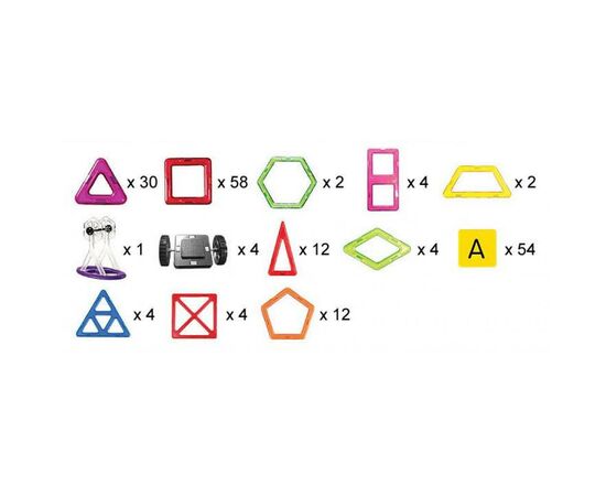 Конструктор Магнікон 198 деталей Plastic box (MK-198), изображение 8 Конструктор Магнікон 198 деталей Plastic box (MK-198), изображение 8