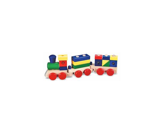 Развивающая игрушка Melissa&Doug Поезд из кубиков (MD572), изображение 2 Развивающая игрушка Melissa&Doug Поезд из кубиков (MD572), изображение 2